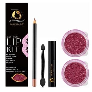 ShinyGlow Cosmetics Lip Glitter Kit